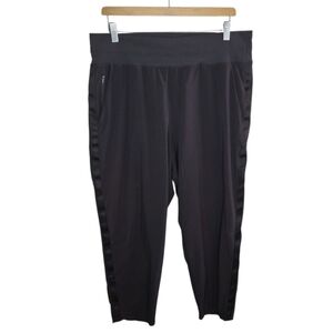 Athleta | Brown Nolita Slim Tapered Cropped Pants Size 16 Lightweight High Rise